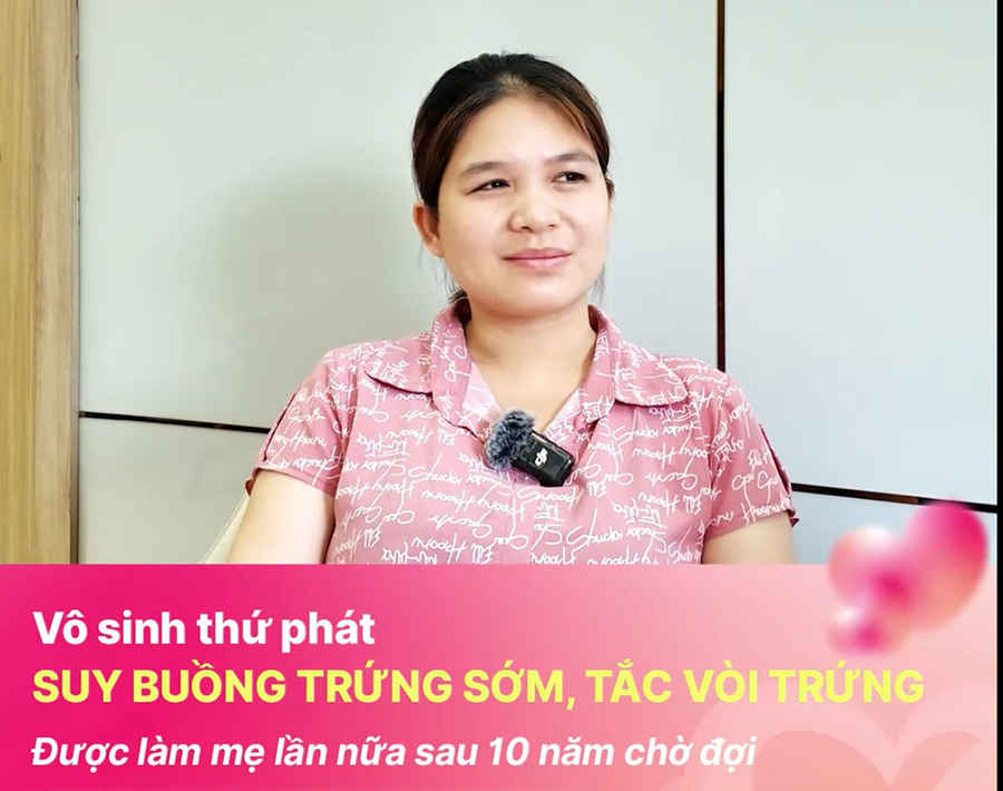IVF mang con đến sau 10 năm vô sinh
