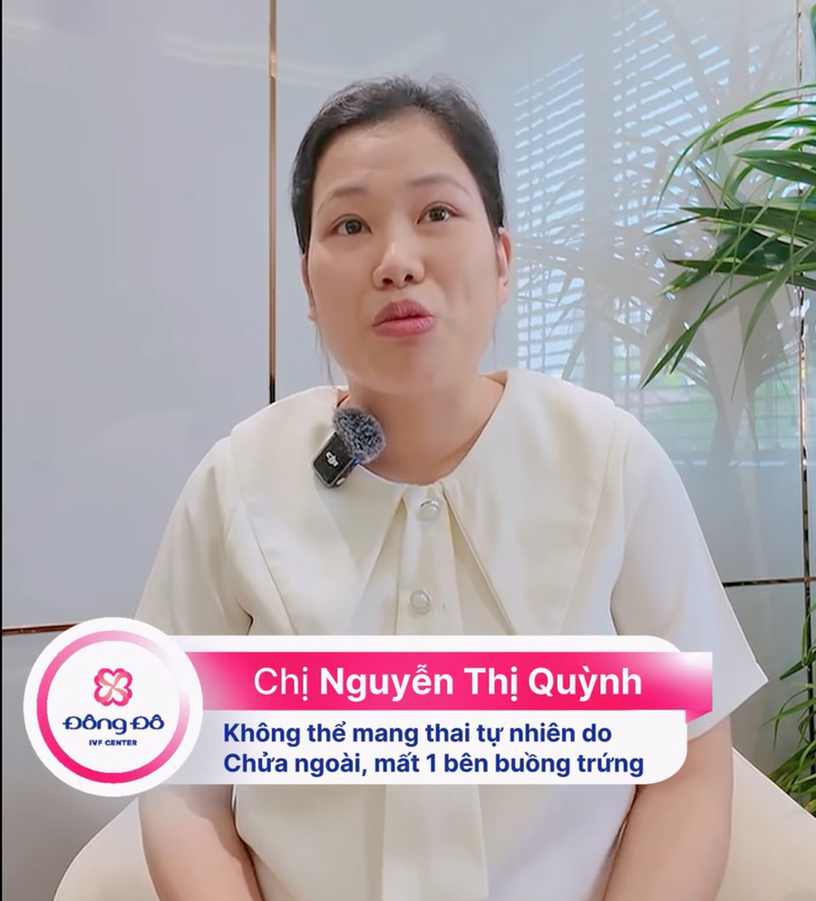 Đón con thành công nhờ IVF sau chửa ngoài, cắt buồng trứng